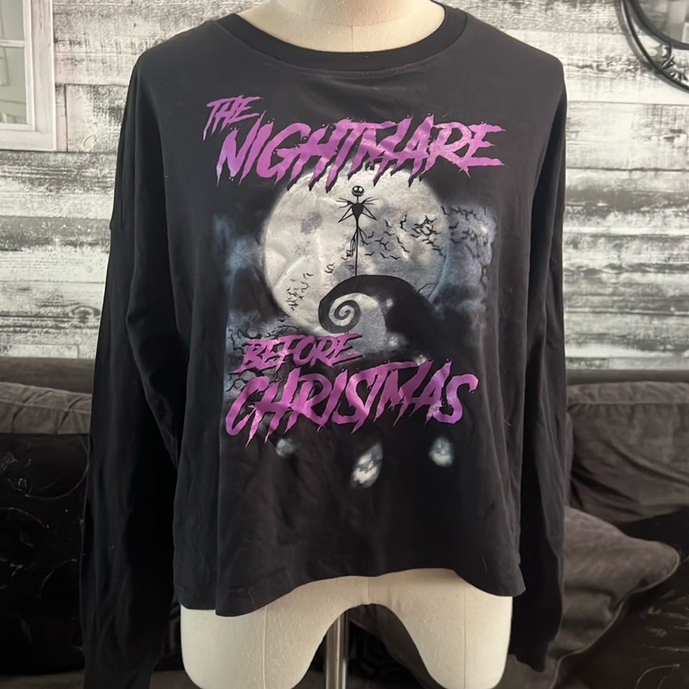 The Nightmare Before Christmas Jack Skellington Long Sleeve T-shirt.